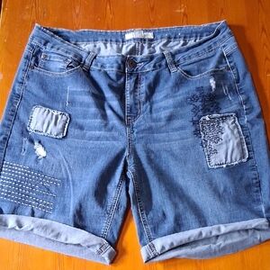 Women's Blue Denim Shorts
